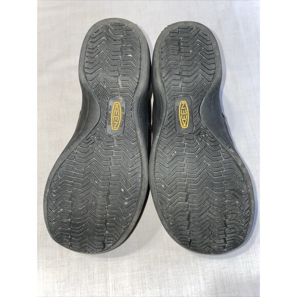 Keen Women’s Casual Shoes Size 7.5 M Black Leather Hiking Outdoors Comfort - Picture 6 of 12